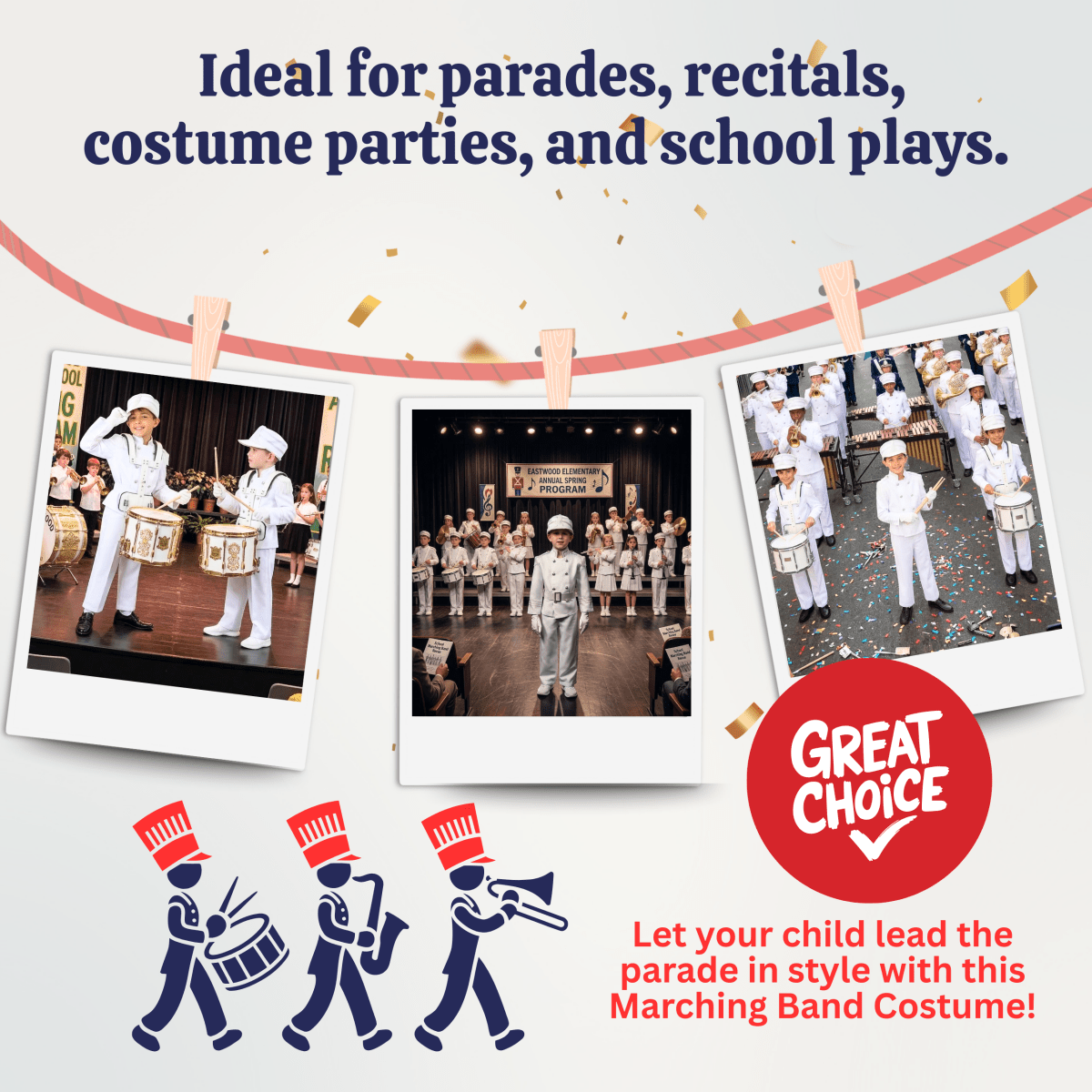 White Marching Band Costume