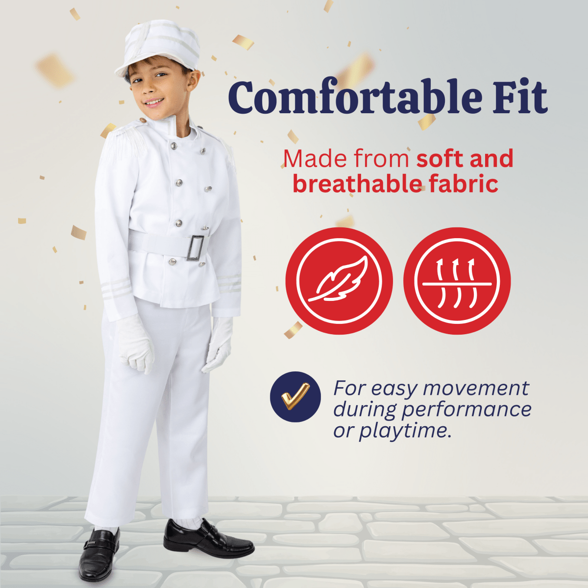 White Marching Band Costume