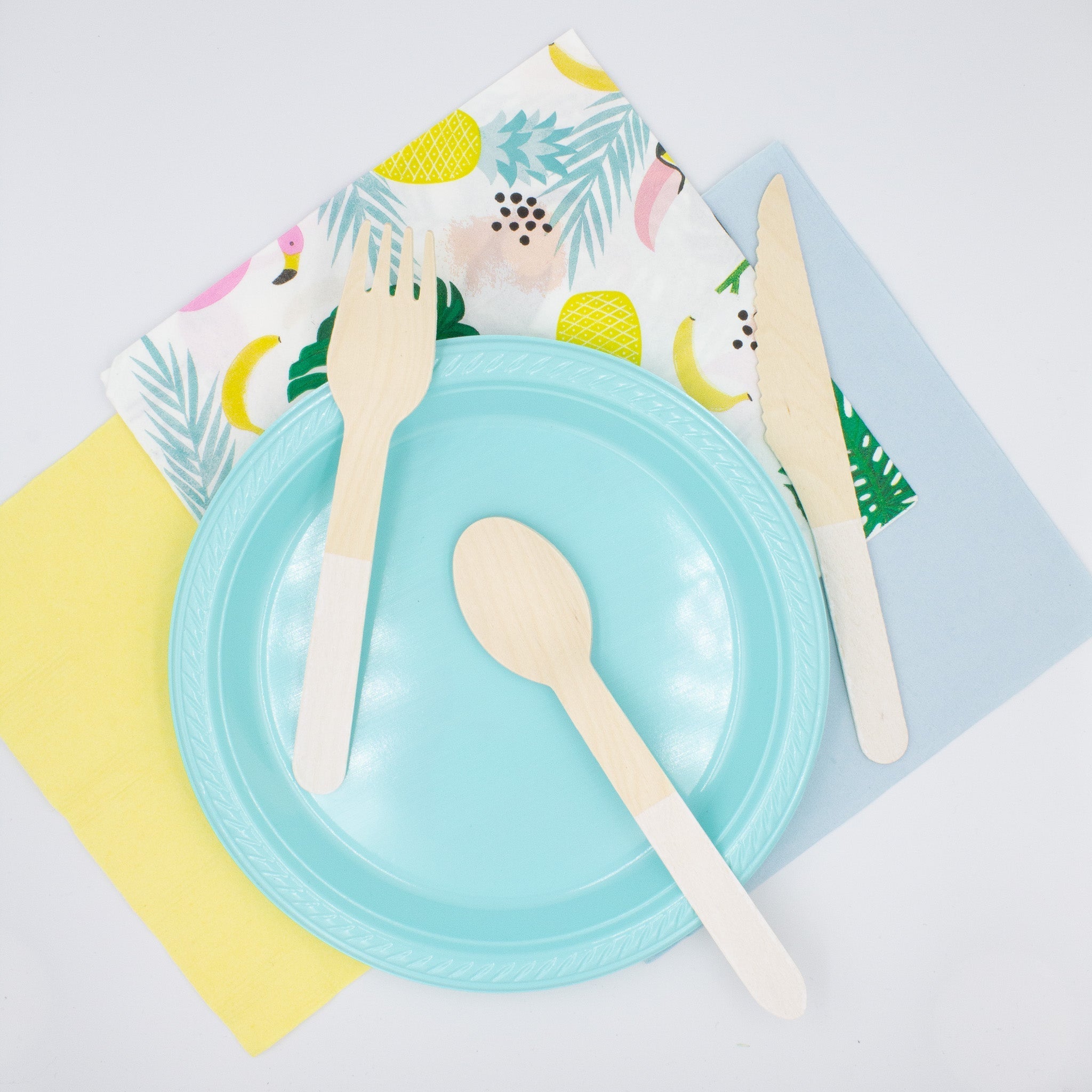 White Wooden Utensil Set – 24ct | On Sale!!