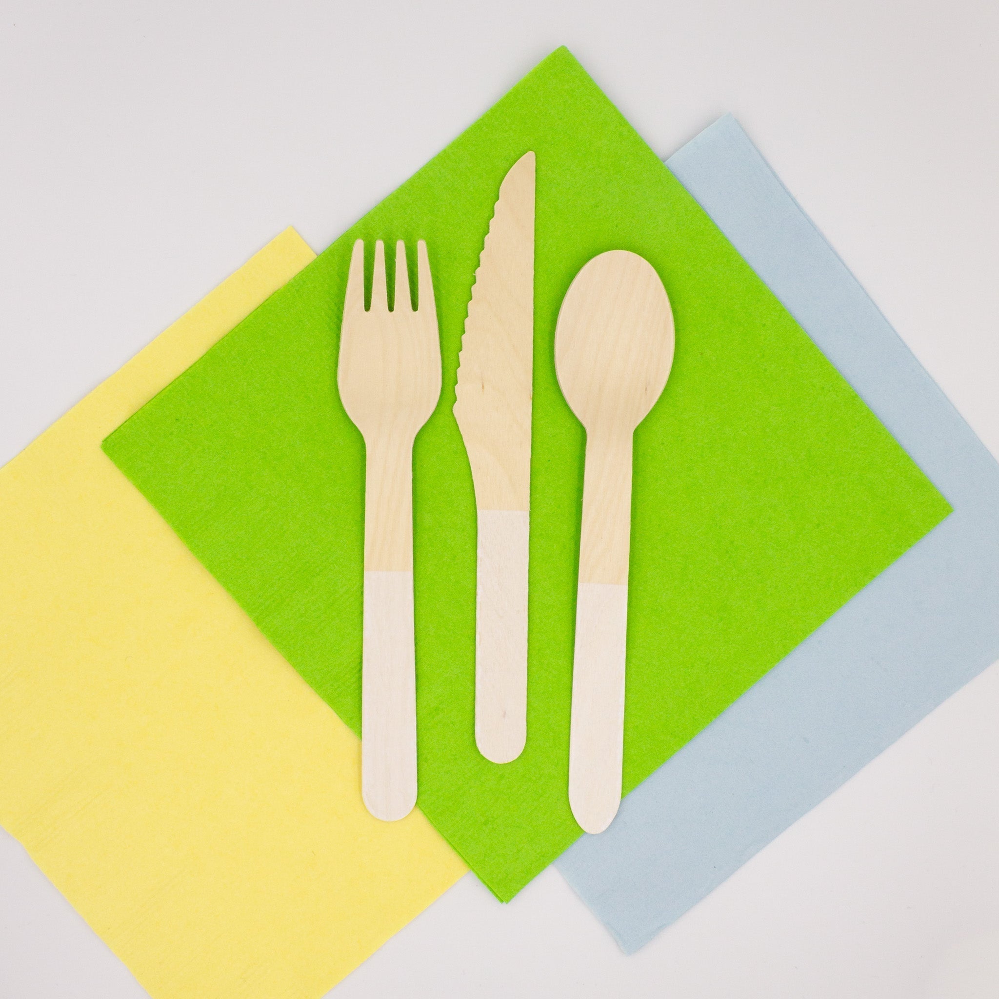 White Wooden Utensil Set – 24ct | On Sale!!