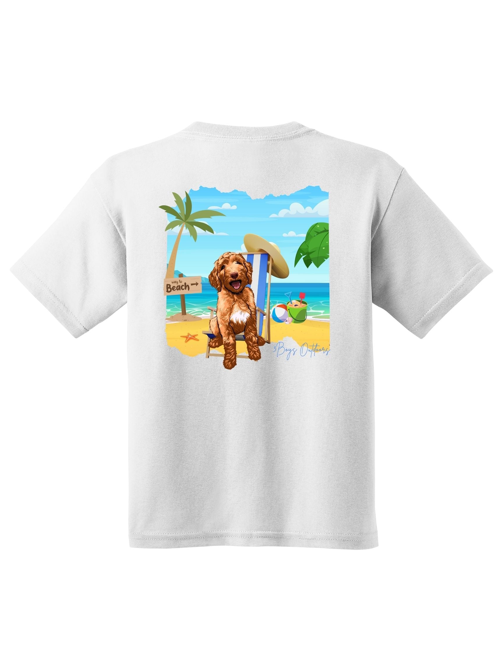 3boys Outdoors Beach Doodle