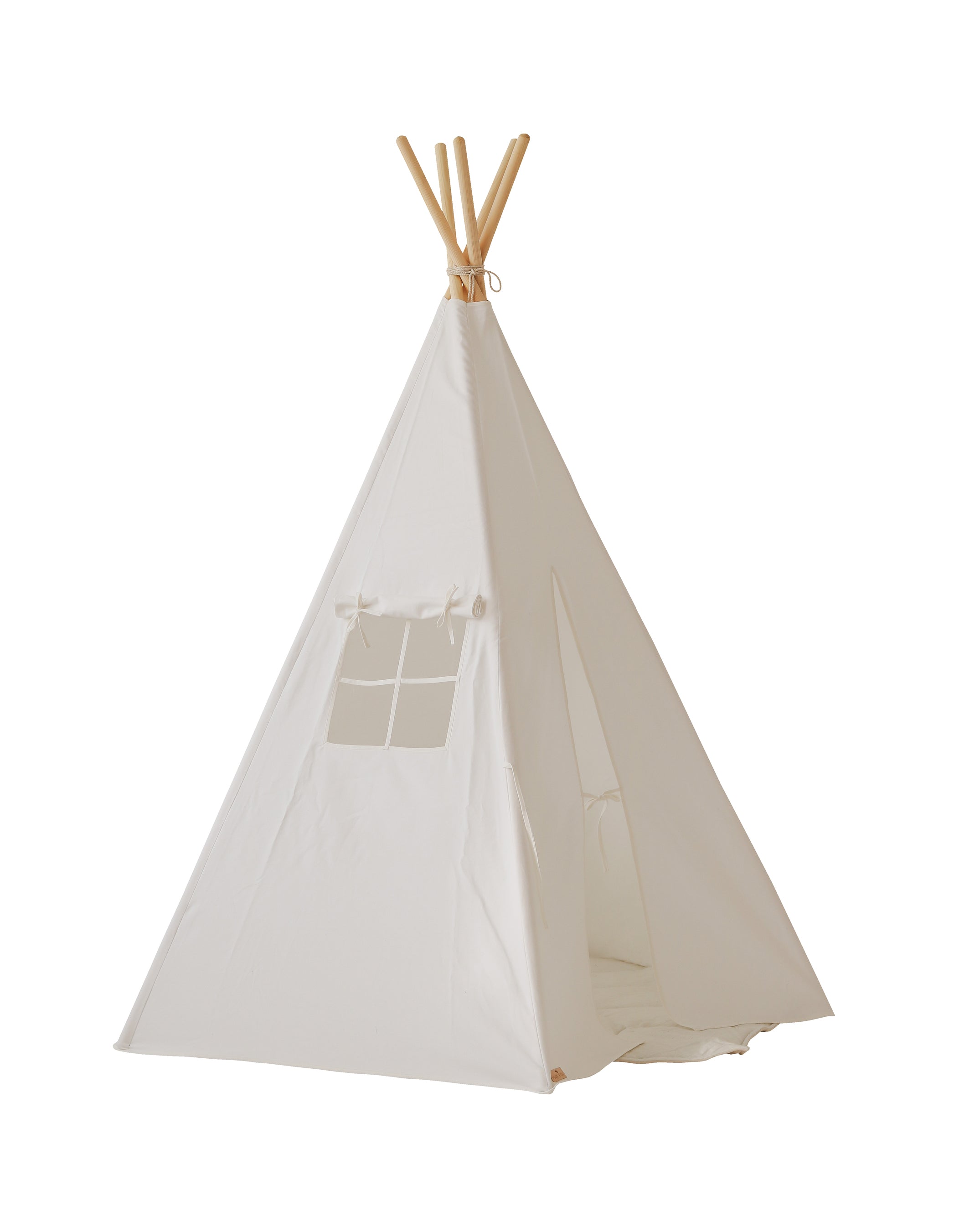 snow White Teepee And White And Grey - Leaf Mat Set