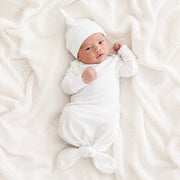 Knotted Gown Set - Hat
