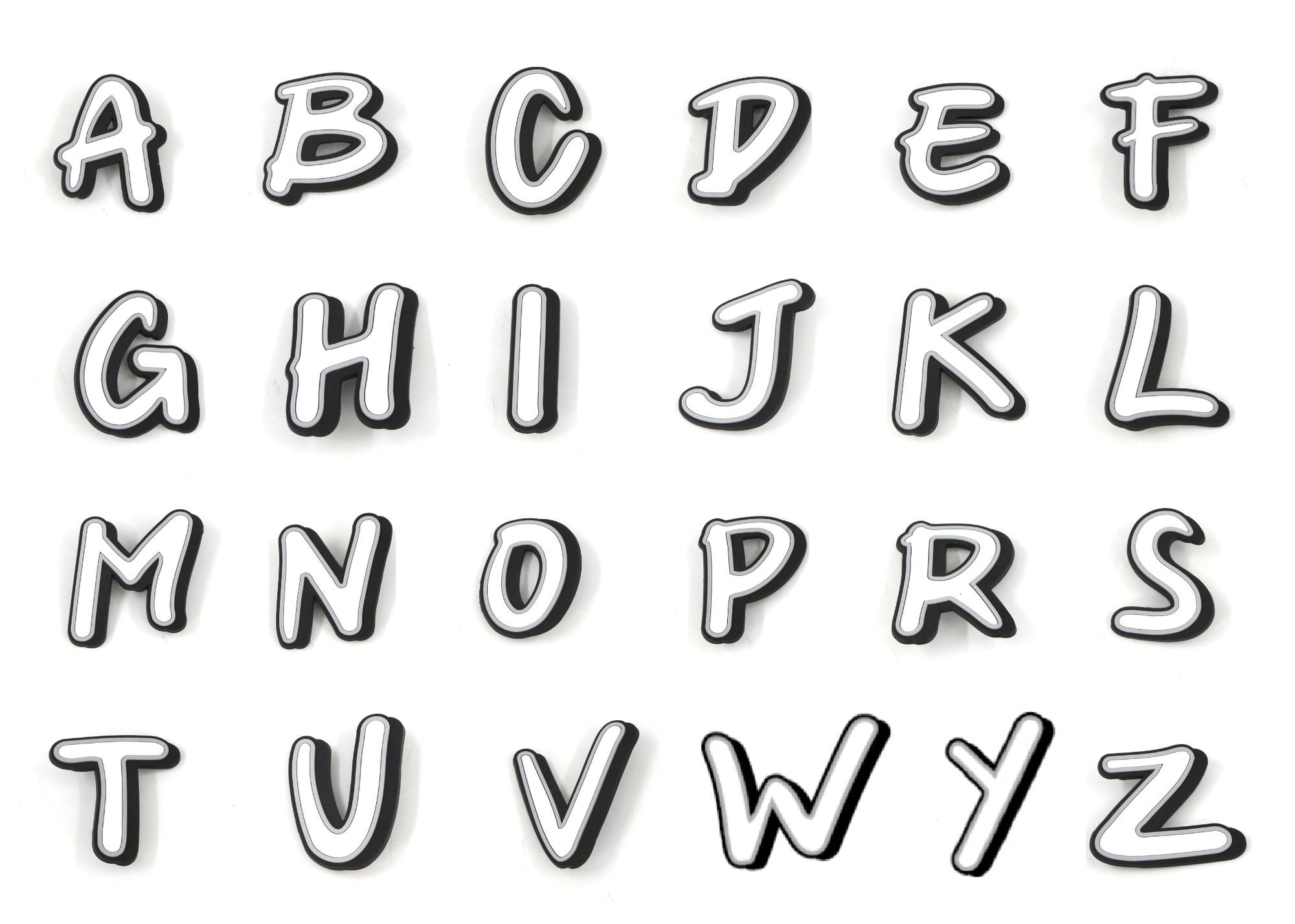 Nimix Alphabets White & Black / Large