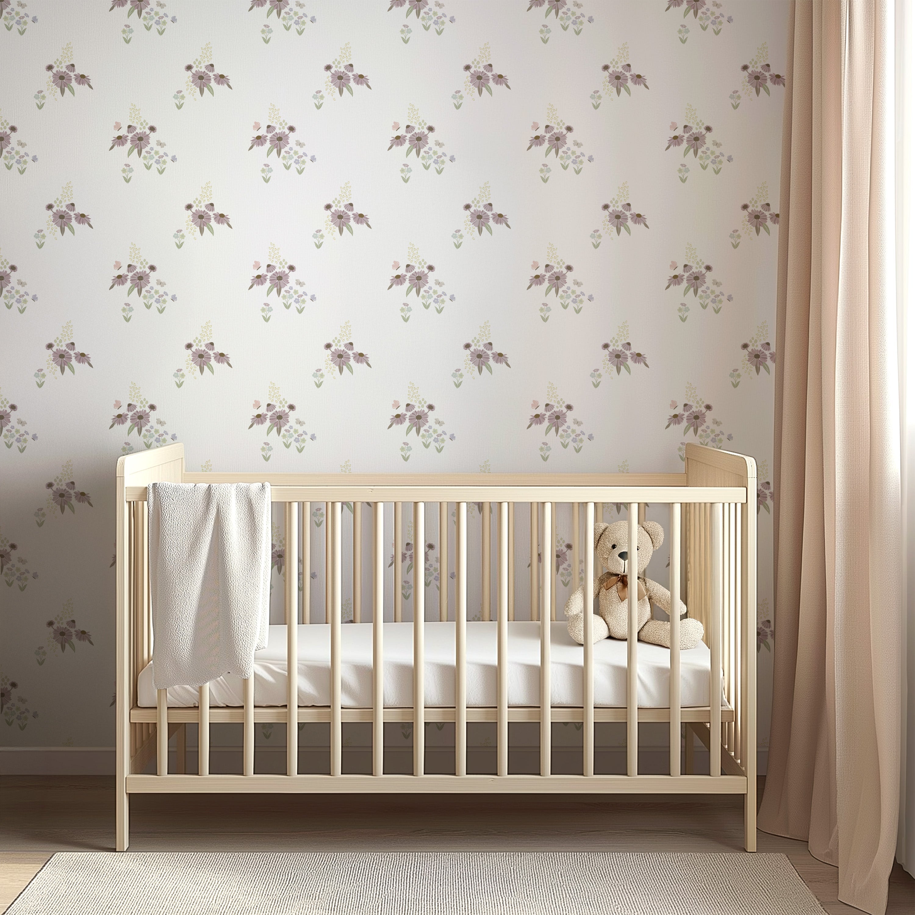 Daisie Wallpaper By Linen And Paper Design