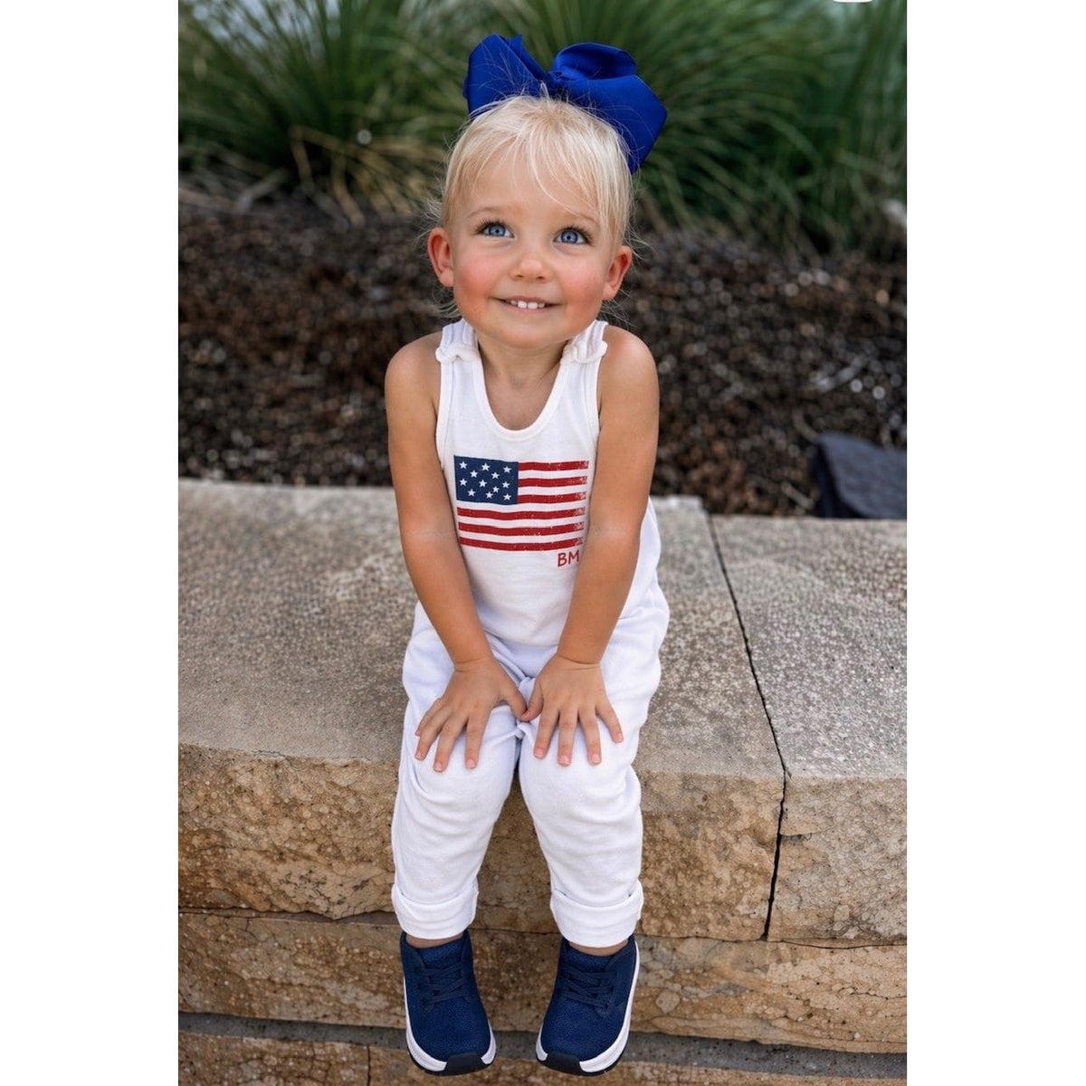 Americana Romper White