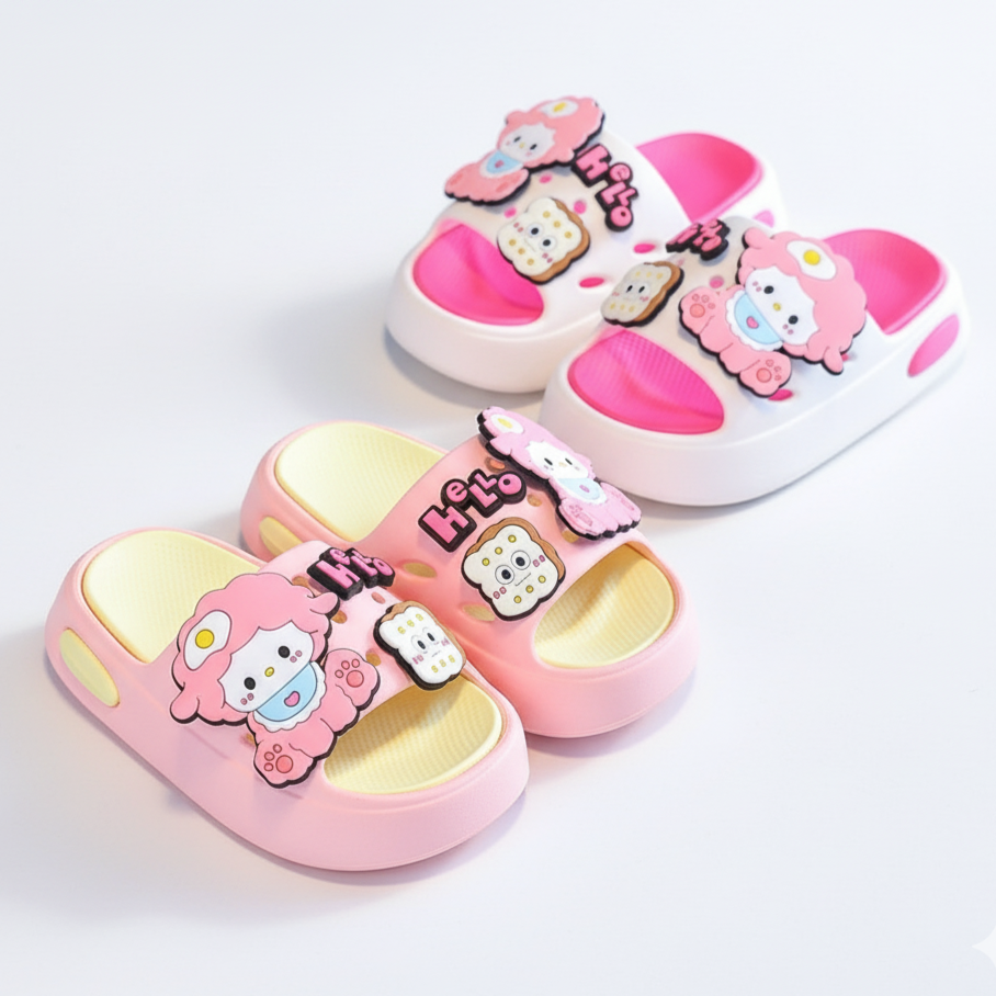 Cartoon Slippers Soft-soled And Non-slip Ages 2-10