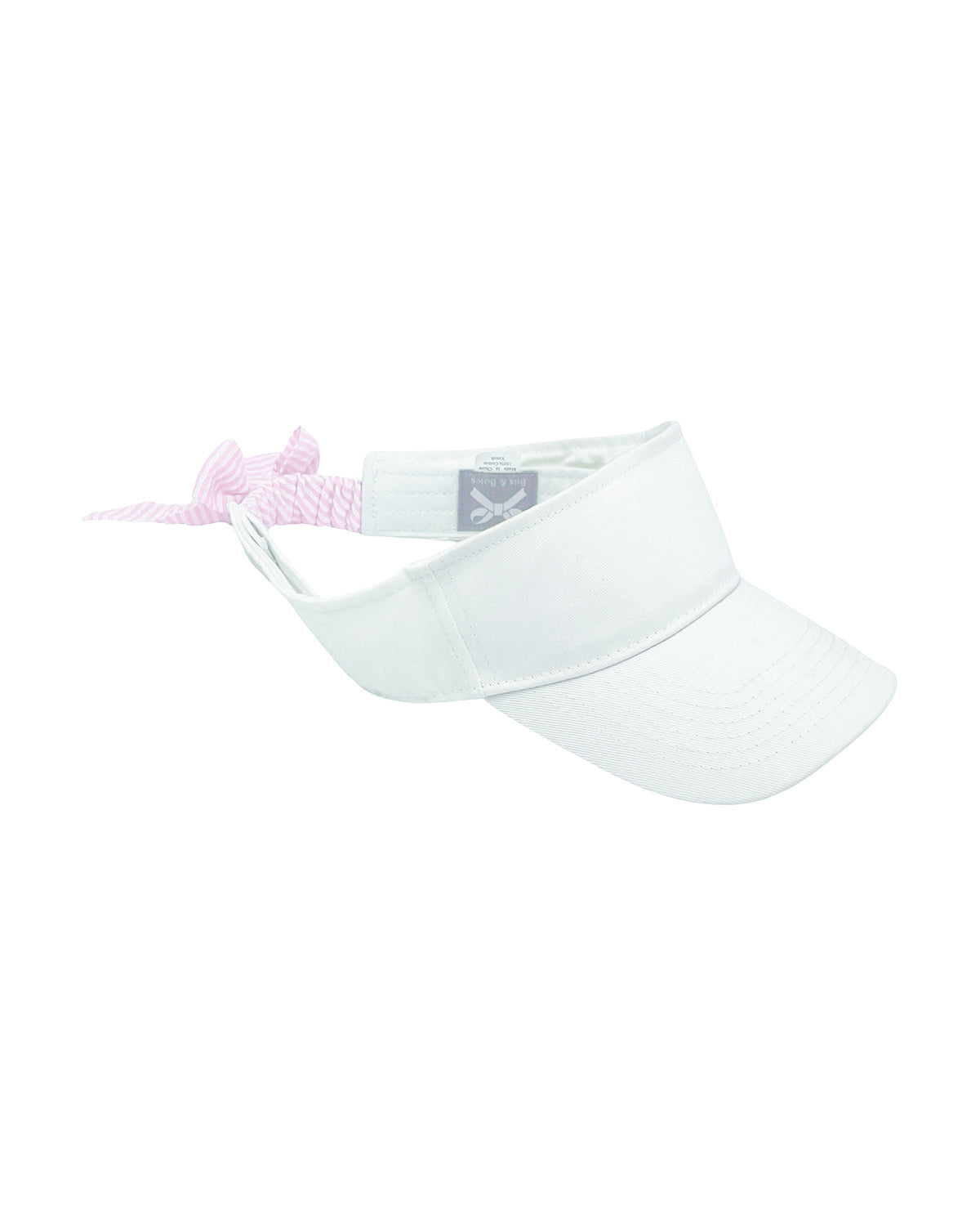 Winnie White Pink Bow Visor (girls)