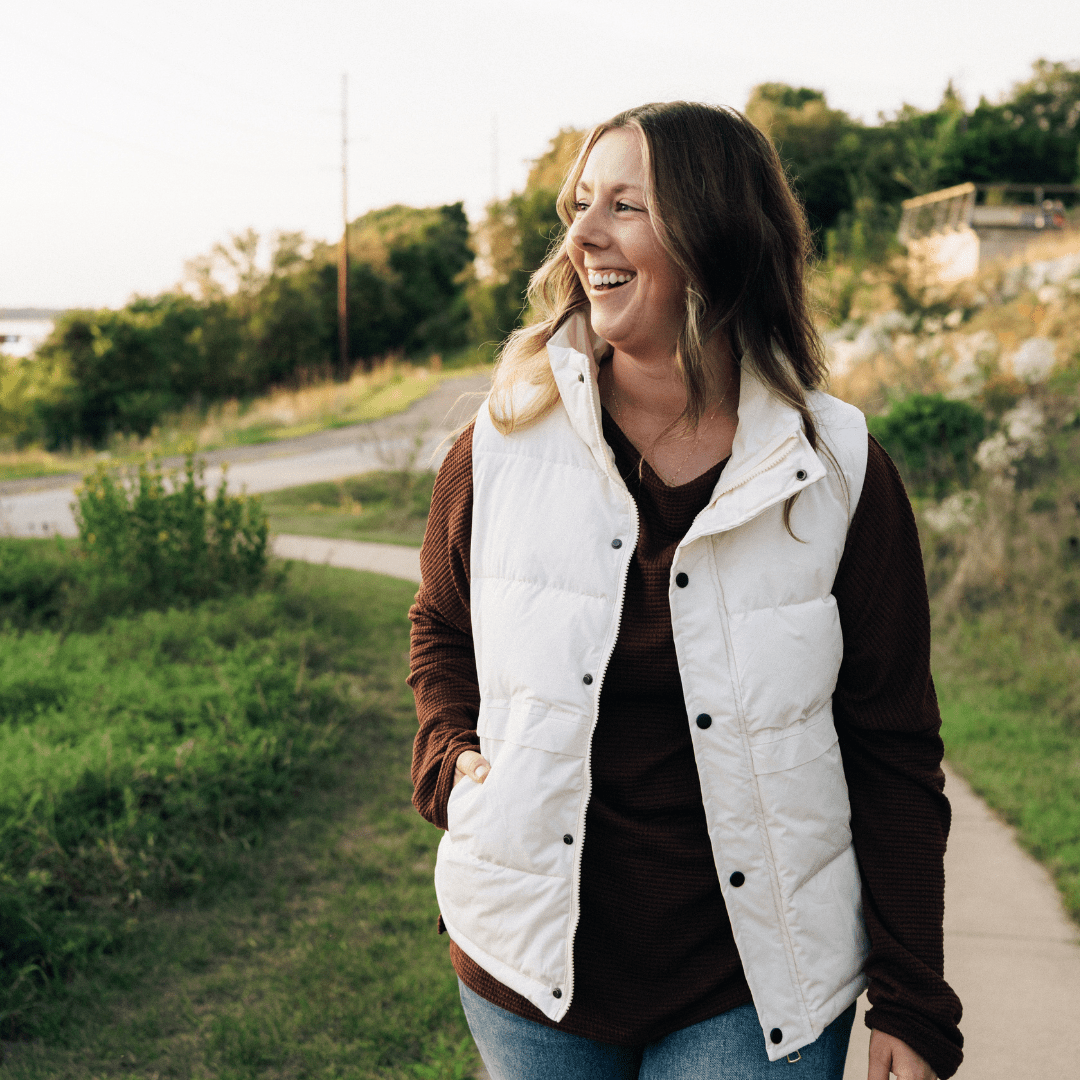 White Vest With Pockets