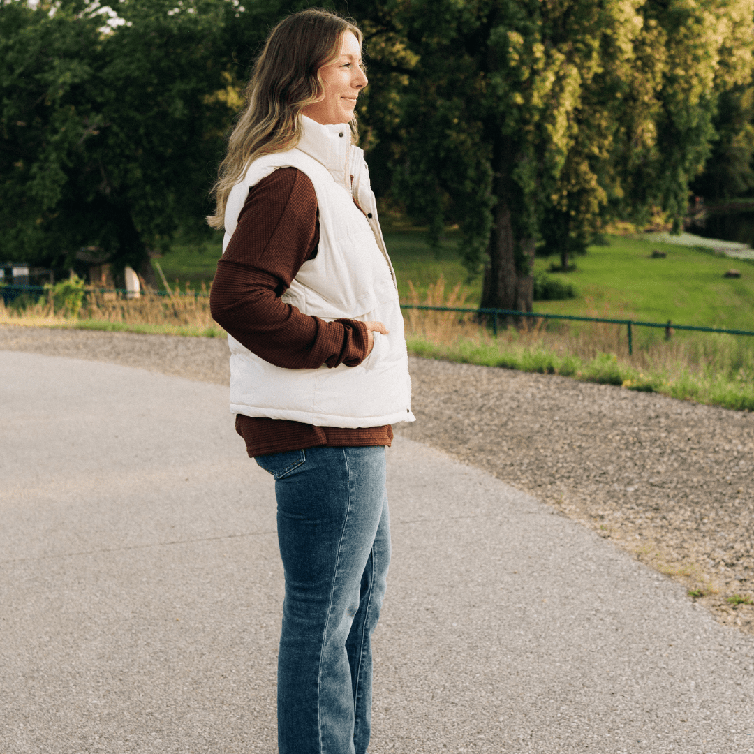 White Vest With Pockets