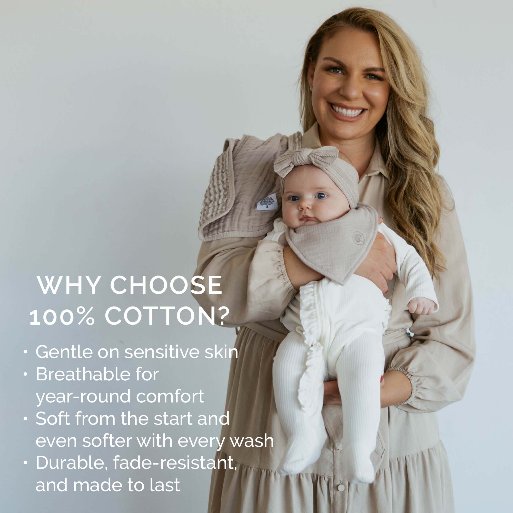 Dune Muslin Bandana Bibs Set (4-pack)