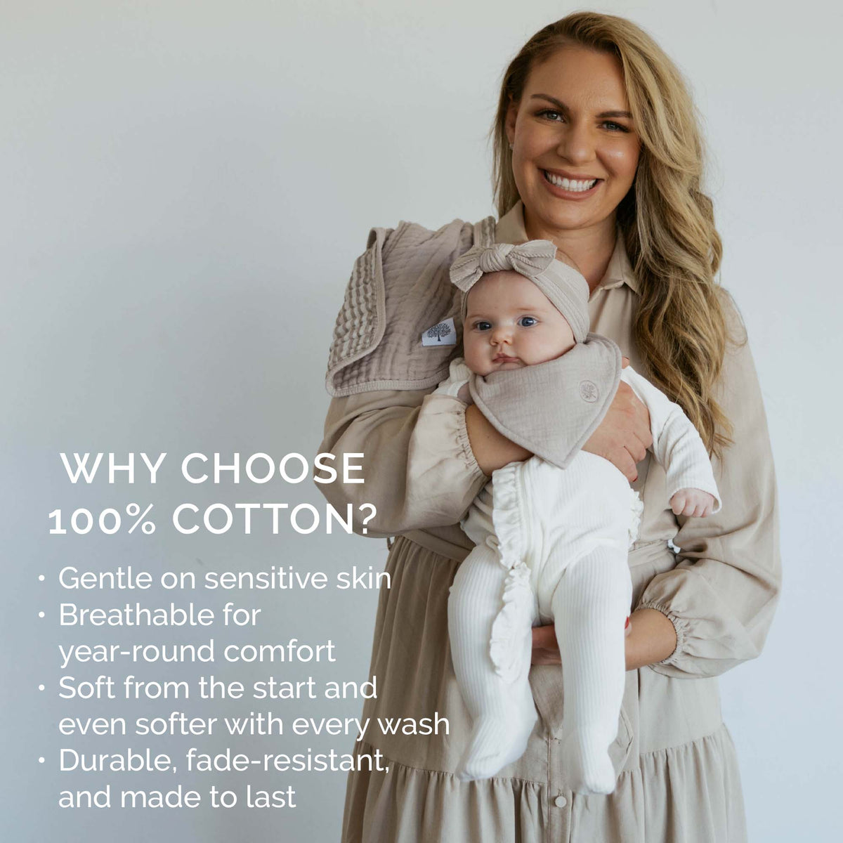Pebble Muslin Bandana Bibs Set (4-pack)