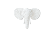 Rattan Elephant Wall Decor – Safari Nursery Wall Art | Boho Kids Room Animal Head | Handmade Natural Rattan Décor