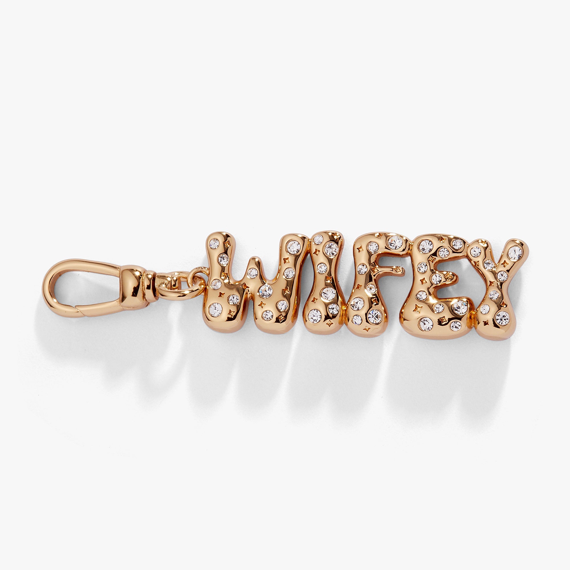 'wifey' Bubble Crystal Clip Charm