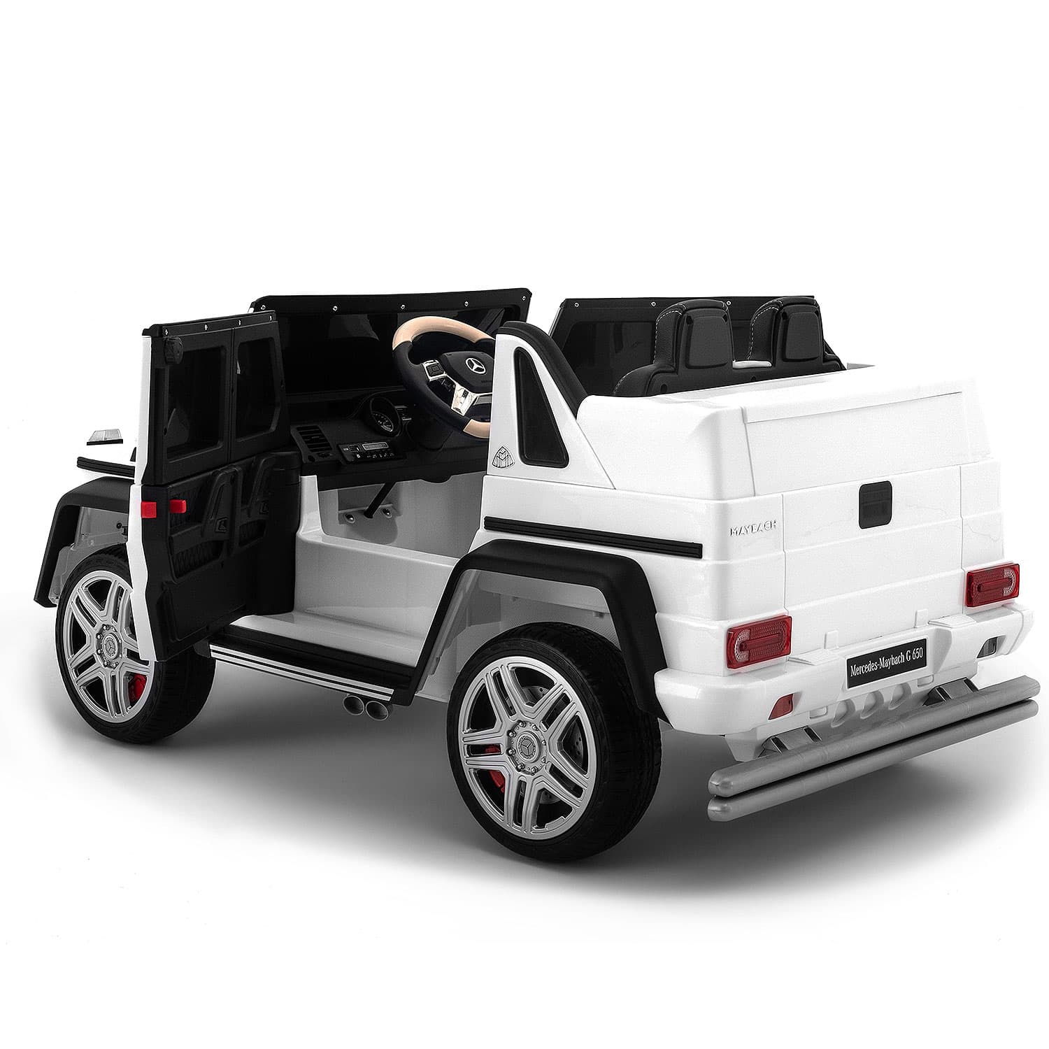 Mercedes Maybach G650 12v Kids Ride-on Car With Parental Remote | White