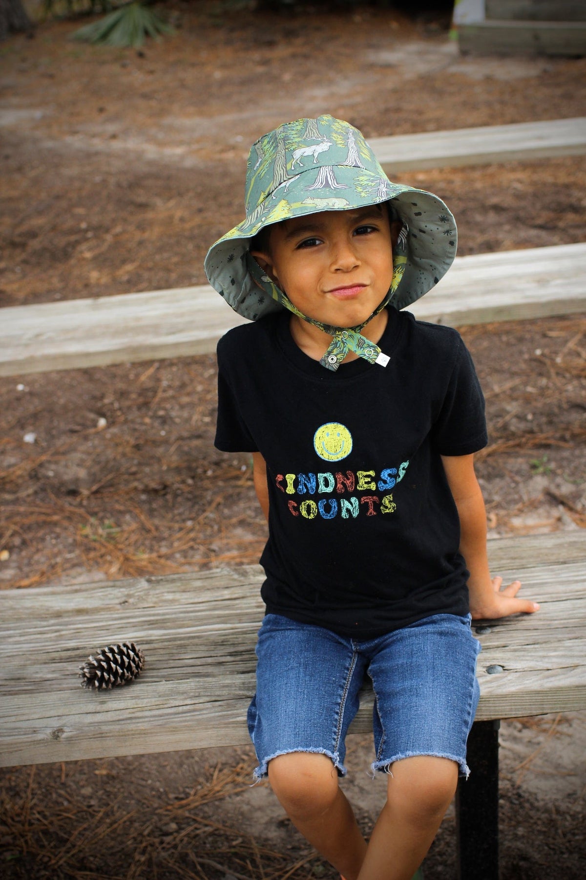 Bucket Hat In Organic Wild Coast