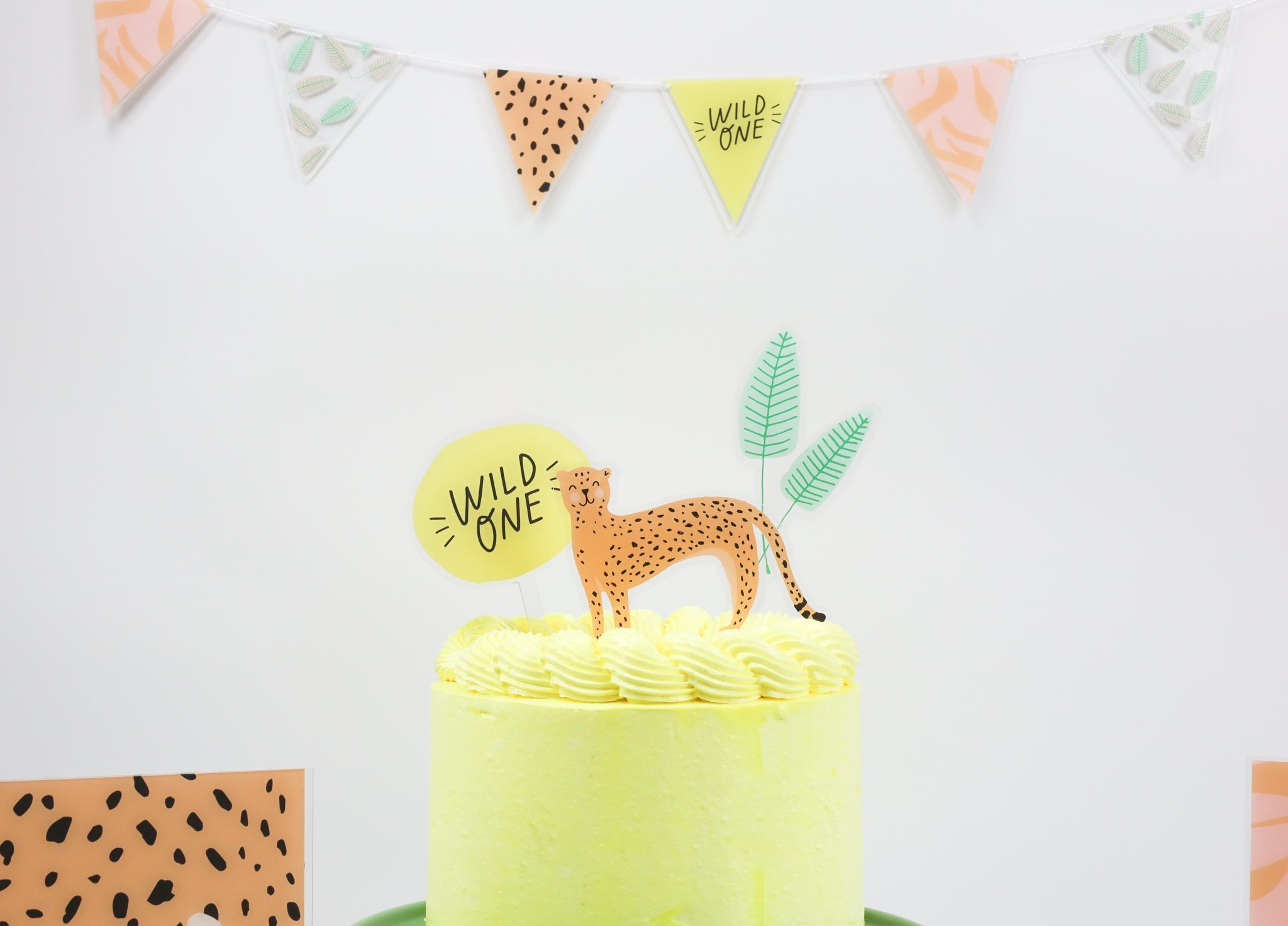 Wild One Acrylic Cake Topper Set