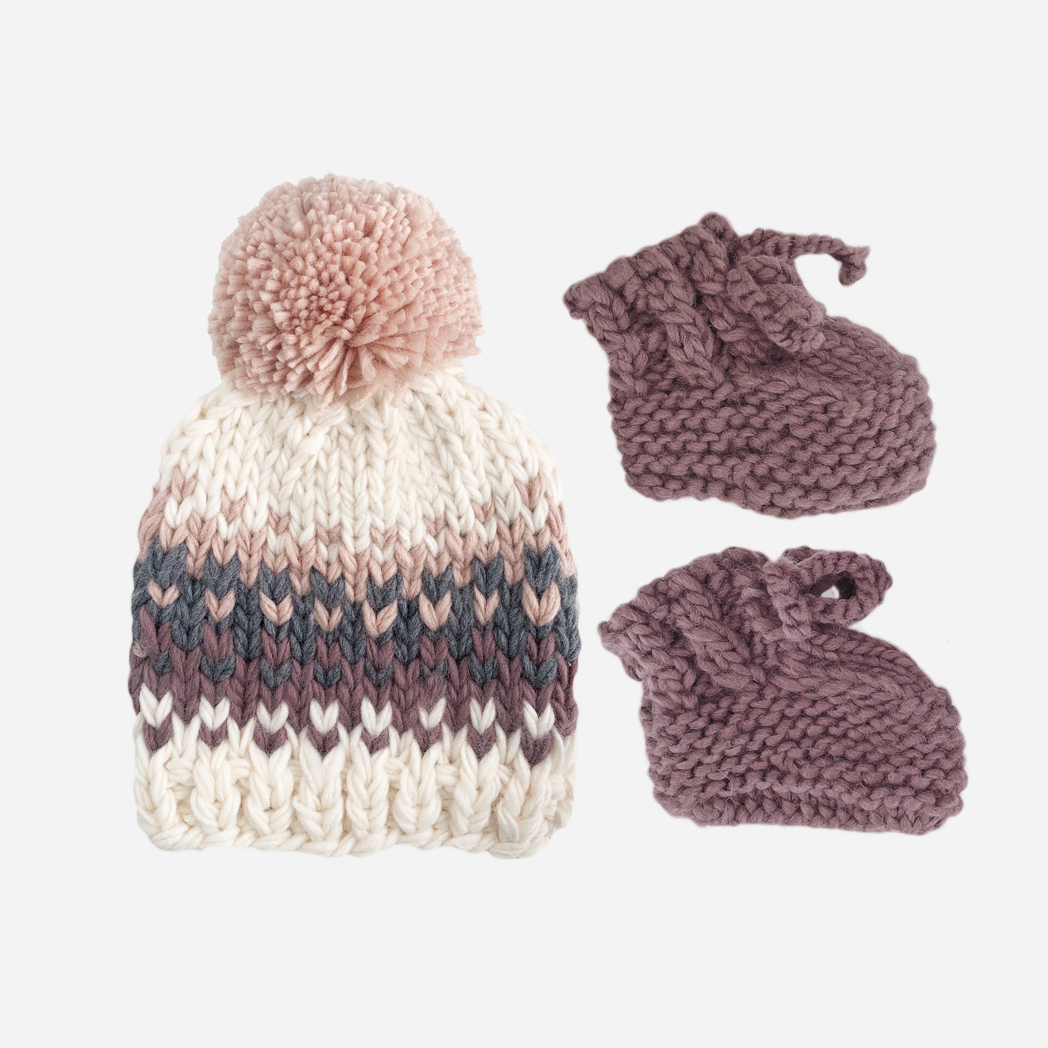 Will Stripe Hat And Booties Set