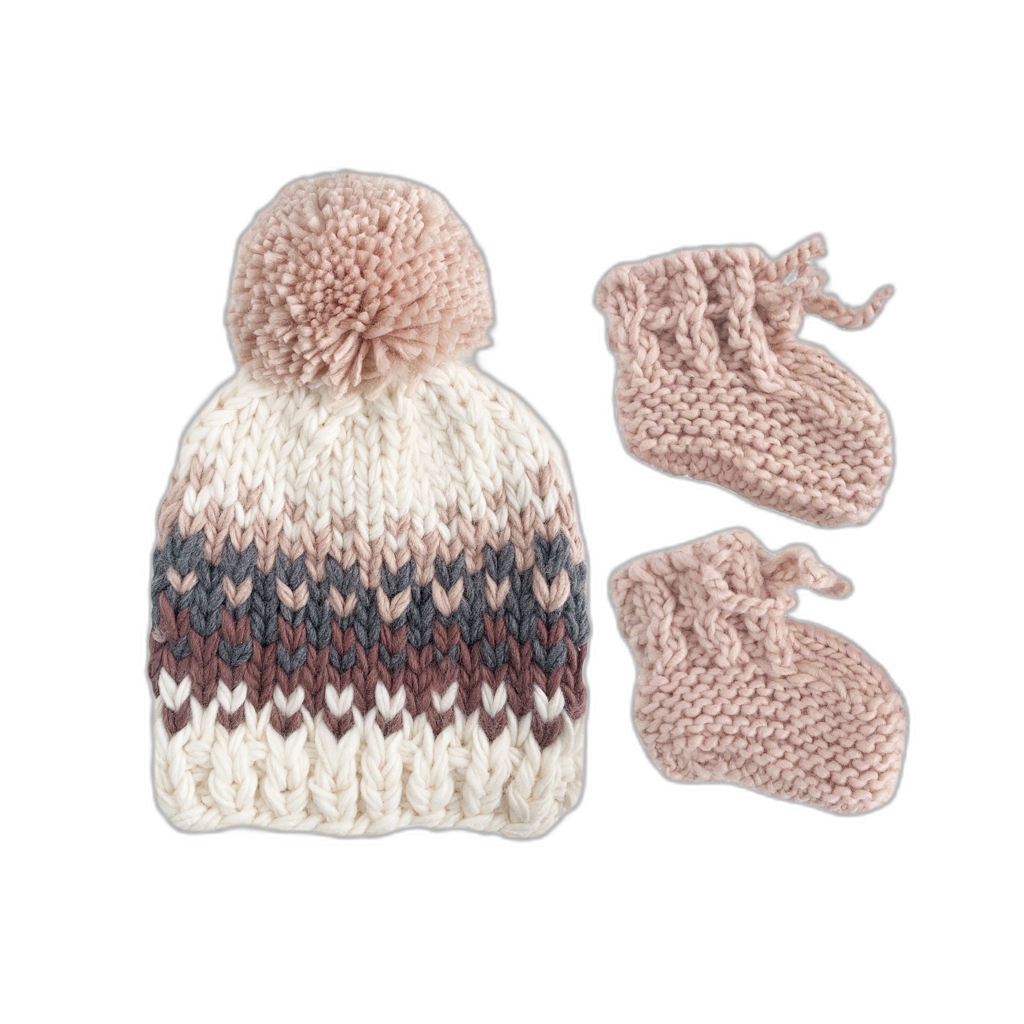 Will Stripe Hat And Booties Set