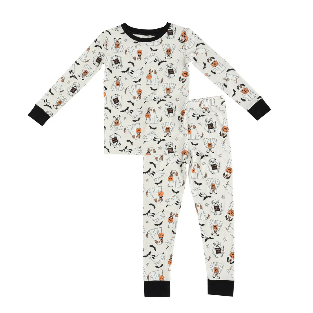 Howl-o-ween Pups (women's Long Sleeve Pj)