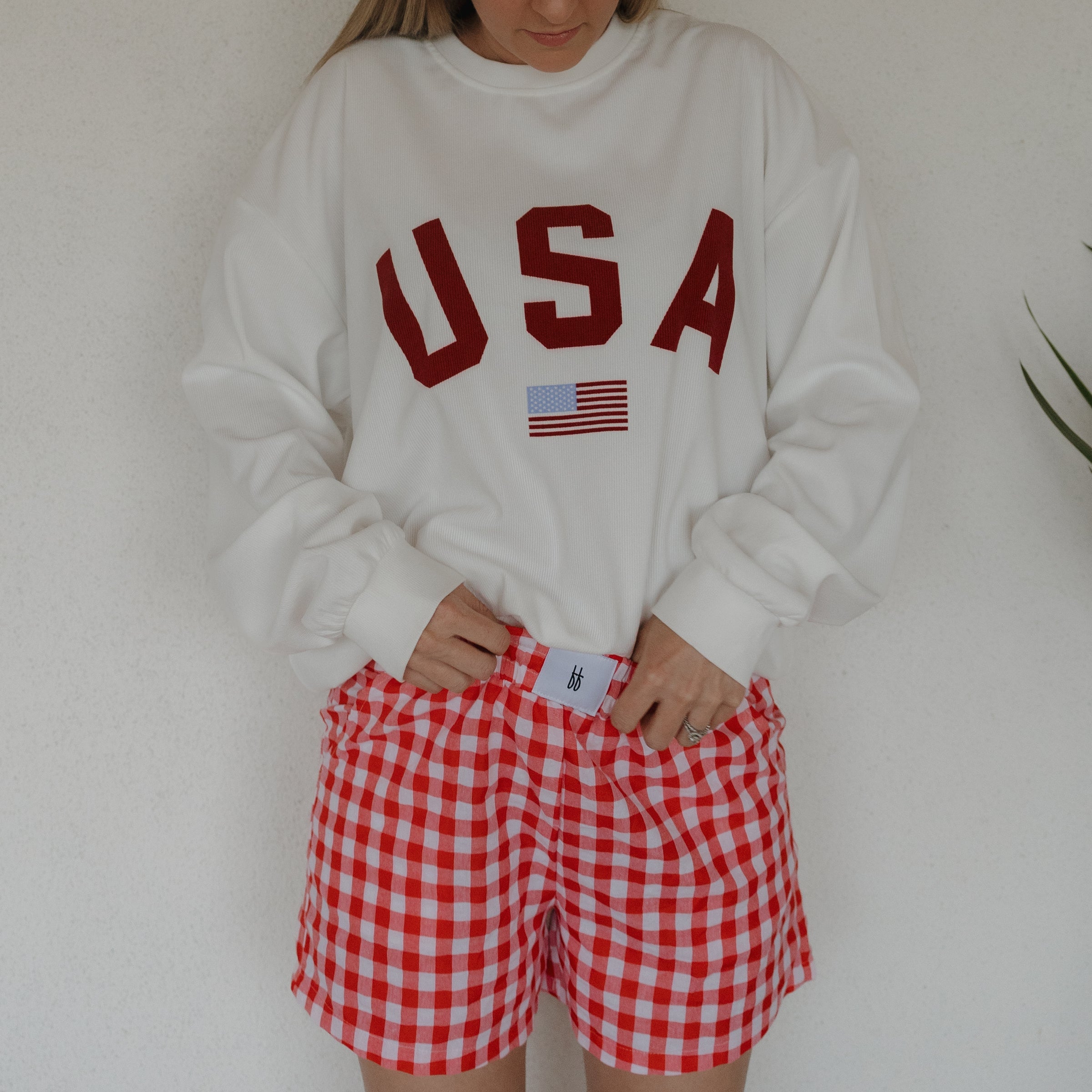 Women's Boxer Shorts | Scarlet Gingham