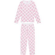 Women's Candy Cane Long Pj Set
