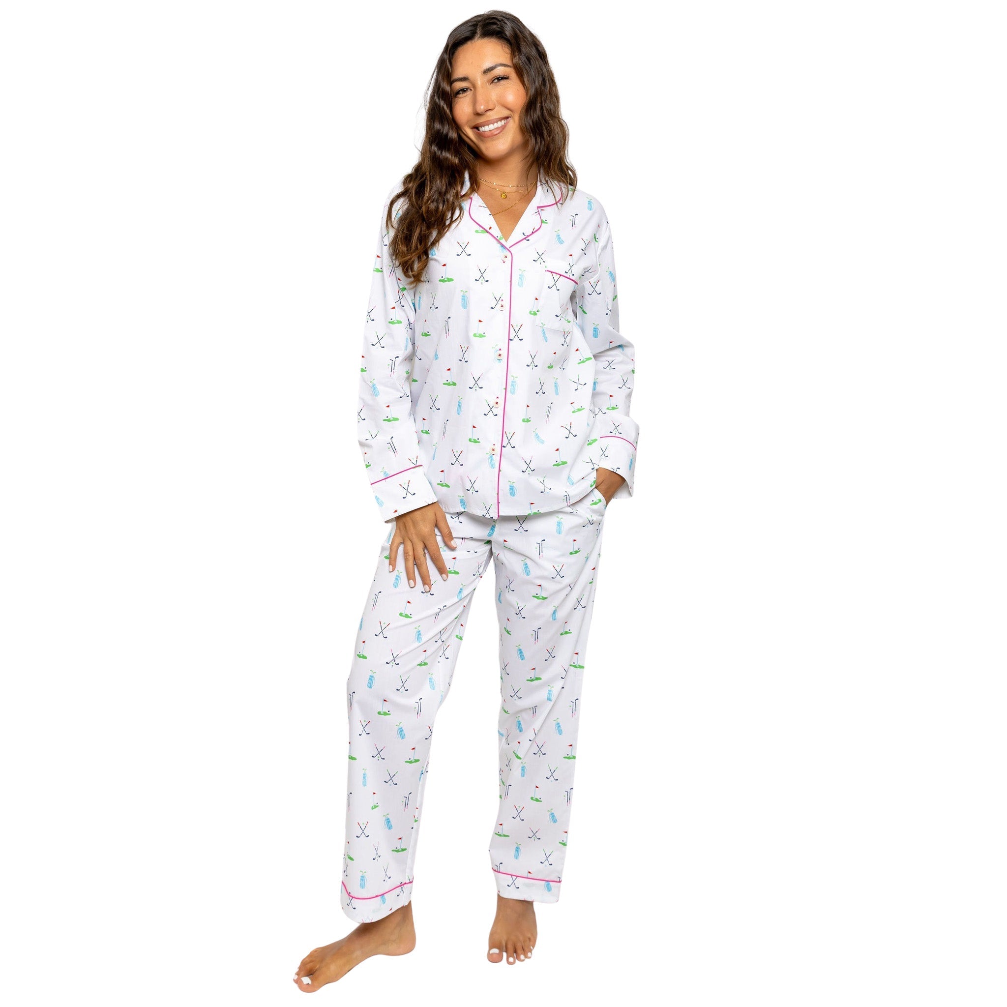 Women's Golf Long Pj Set
