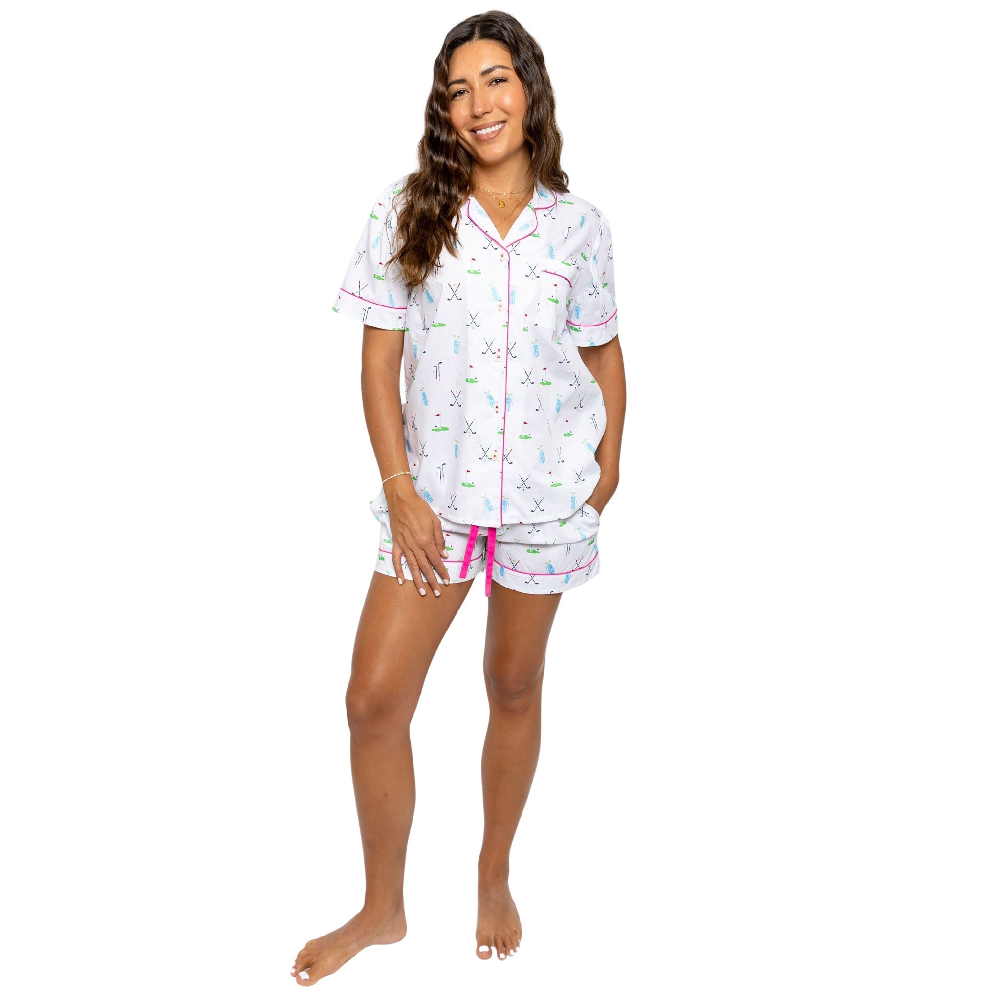 Women's Golf Short Pj Set