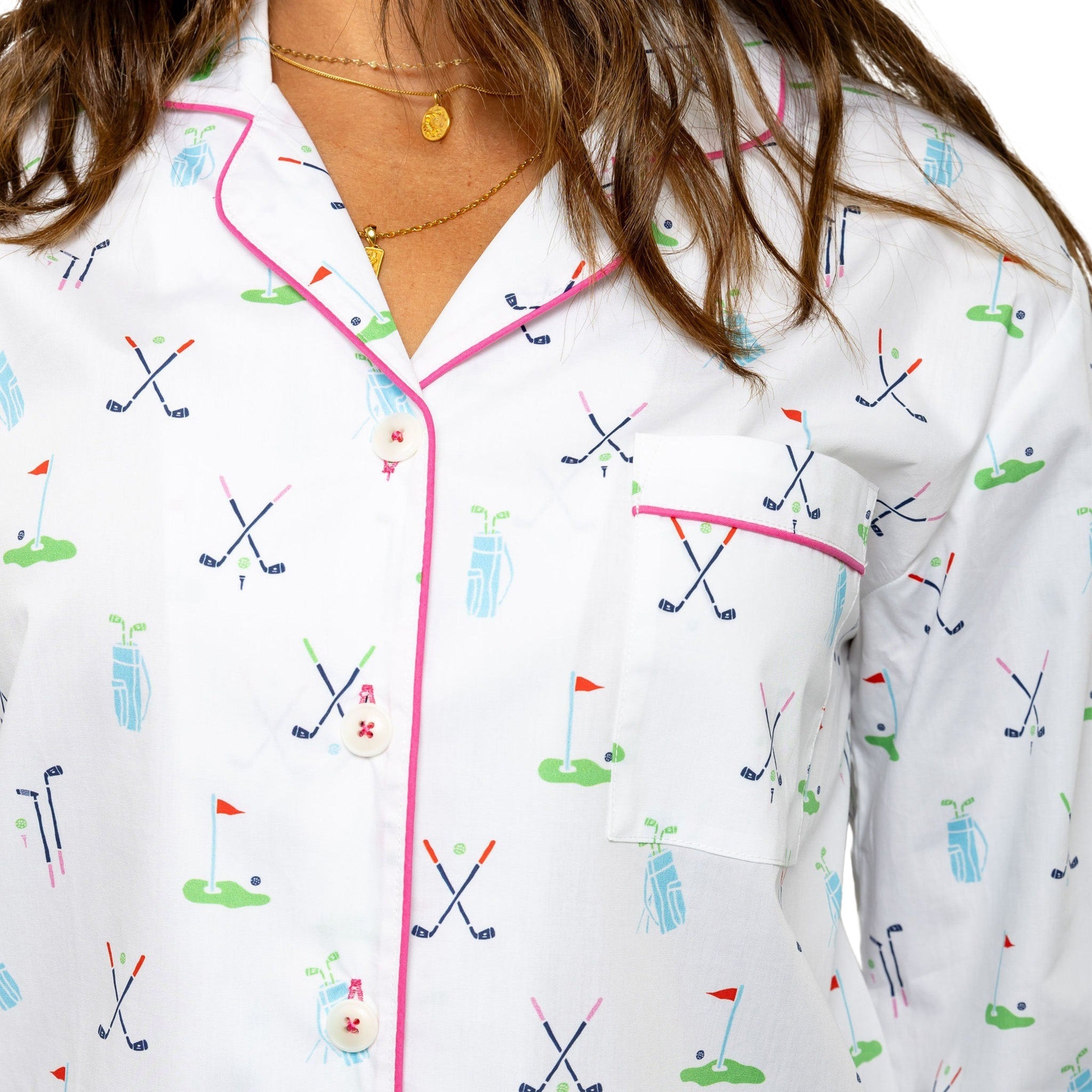Women's Golf Long Pj Set