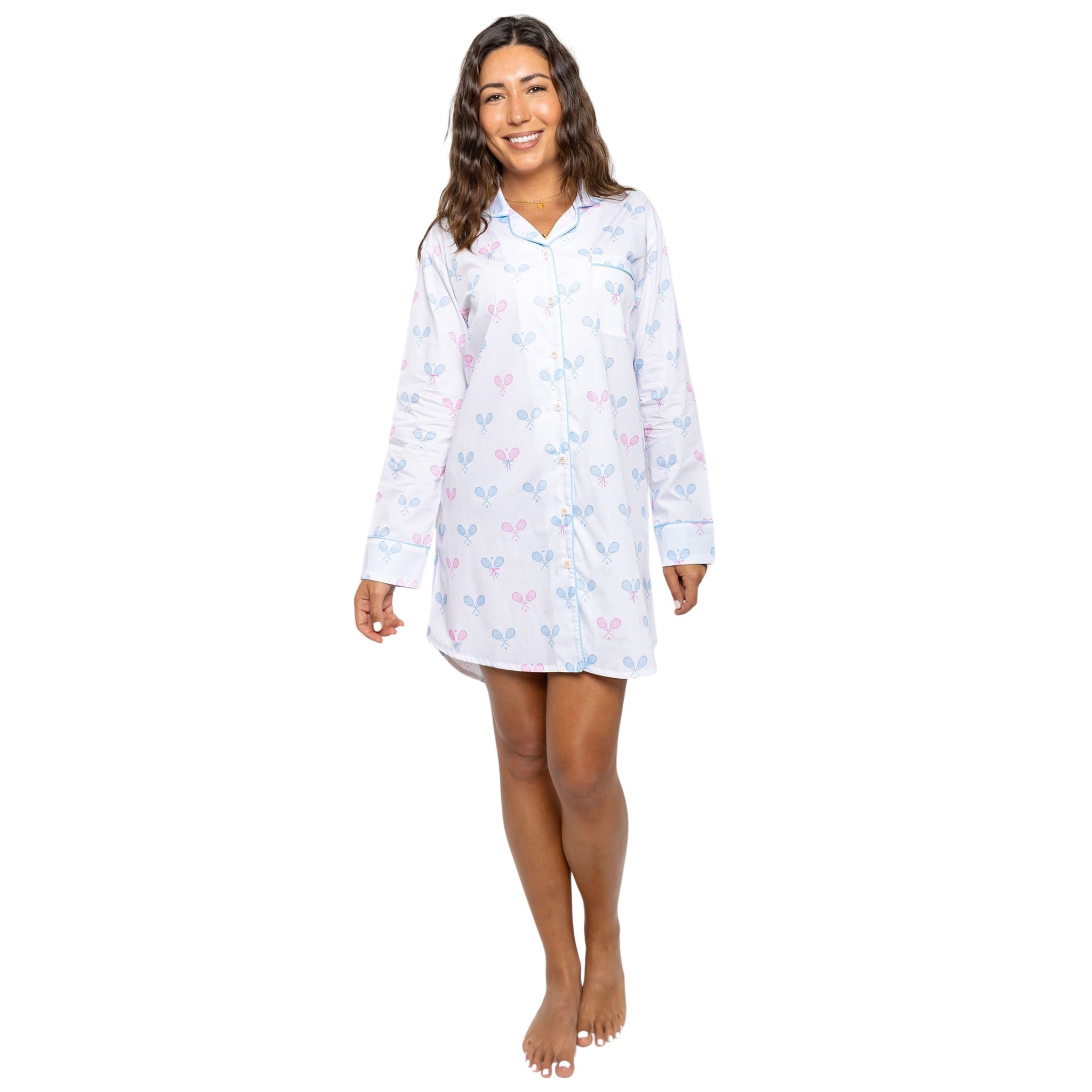 Women's Tennis Bows Night Shirt