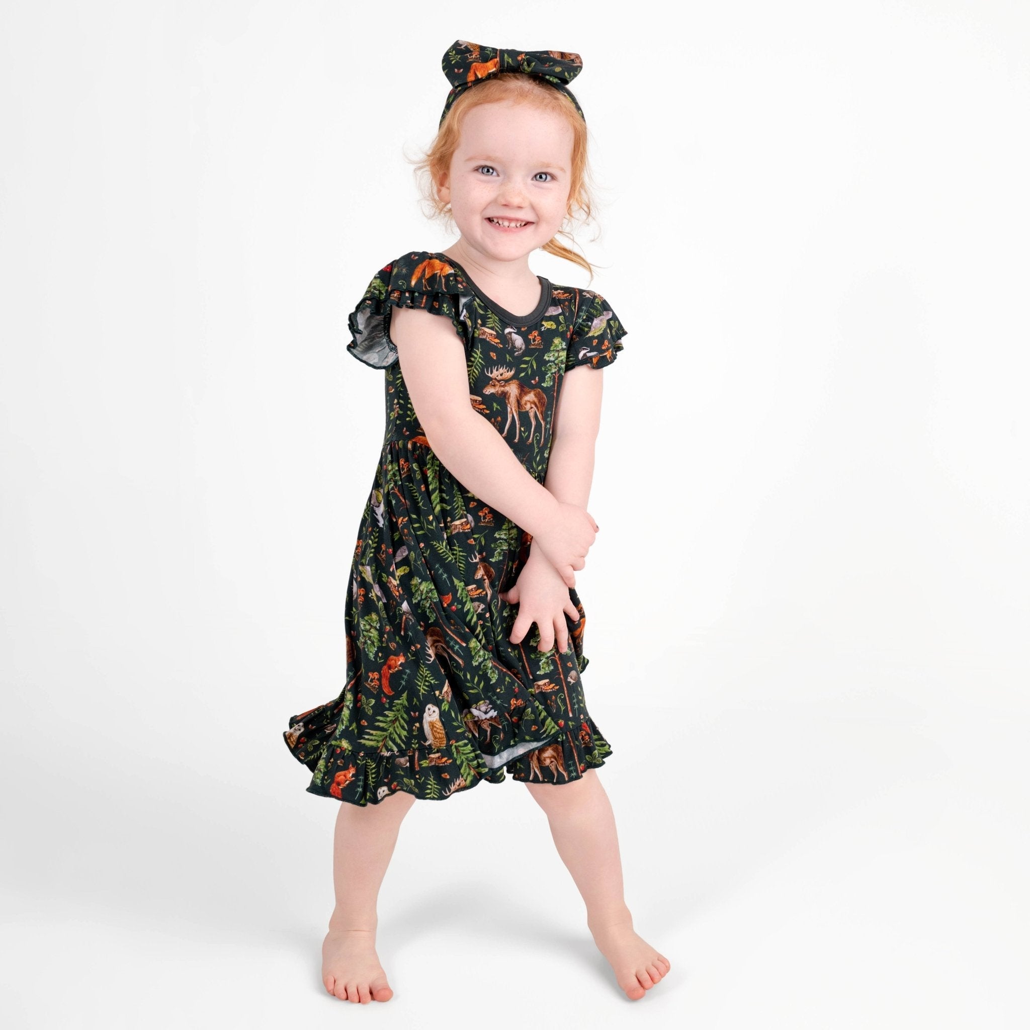 Wood You Be My Friend Big Kid Twirl Dress