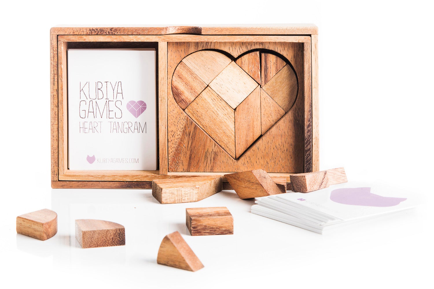 Heart Tangram - Two Sets With 57 Challenge Cards