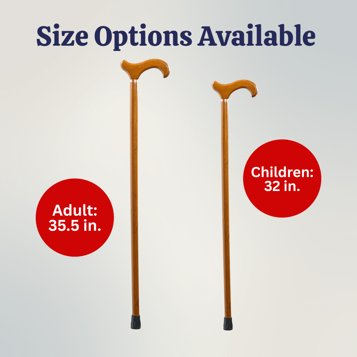 Wooden Cane With Derby Handle