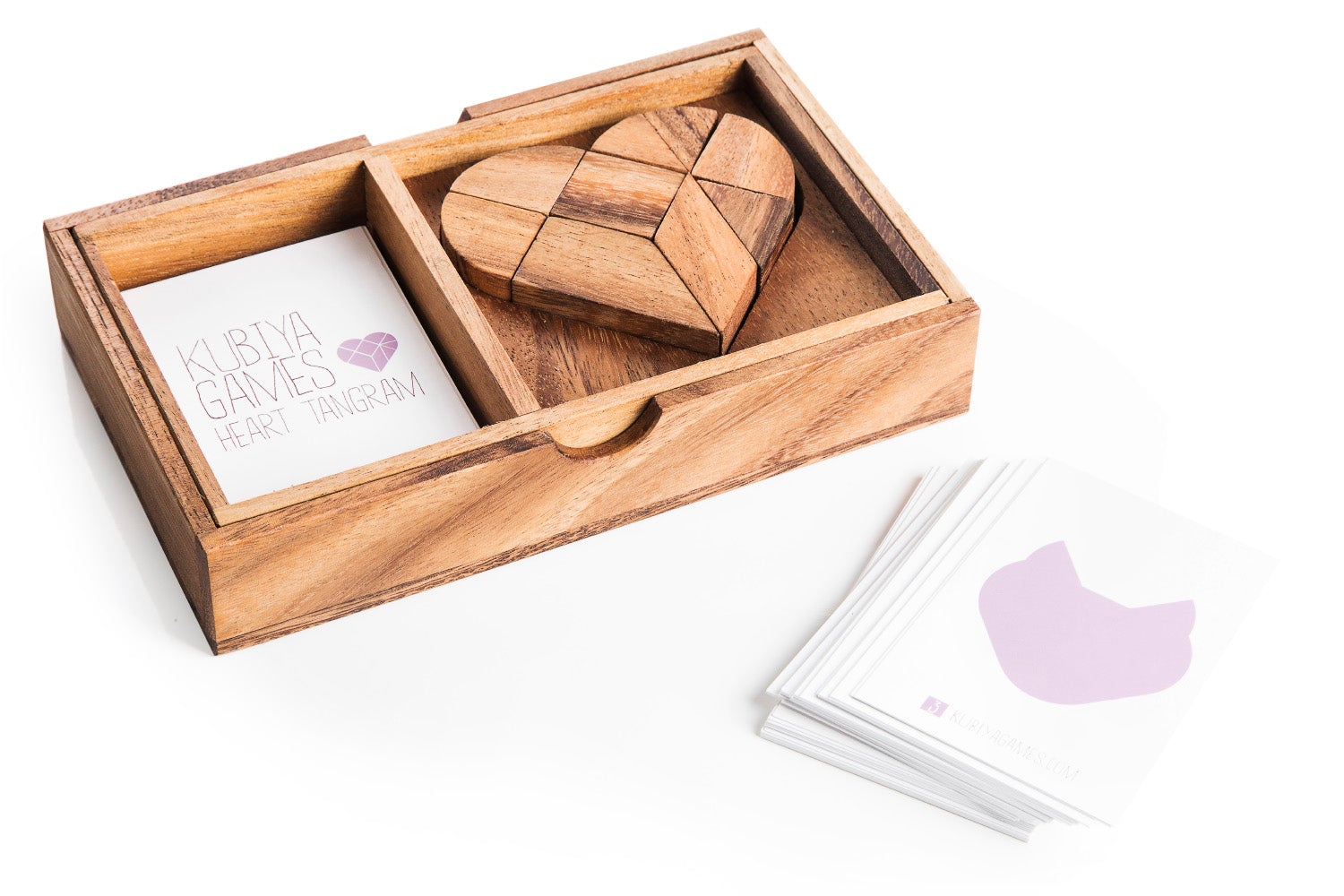 Heart Tangram - Two Sets With 57 Challenge Cards