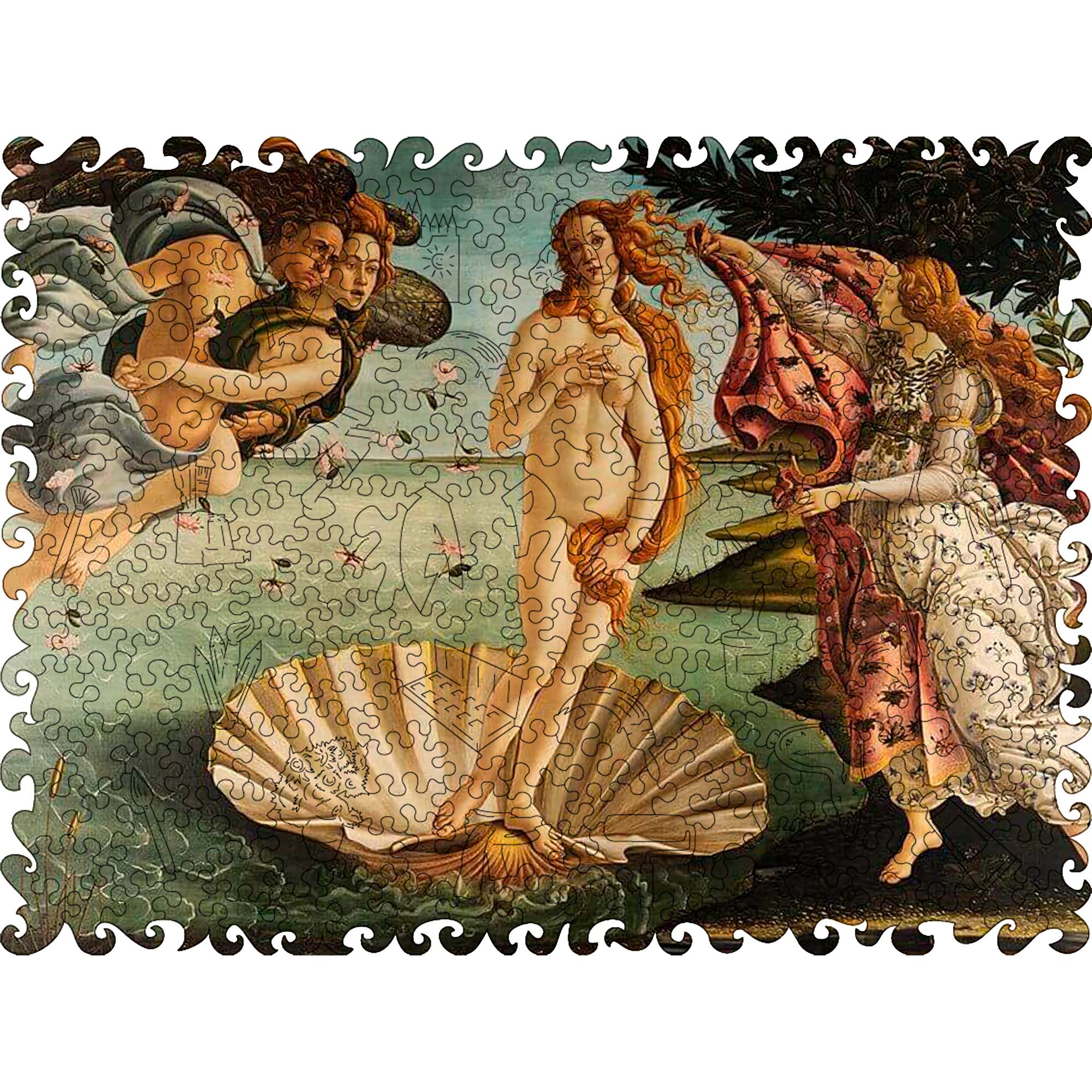Wooden Jigsaw Puzzle Birth Of Venus (sandro Botticelli)