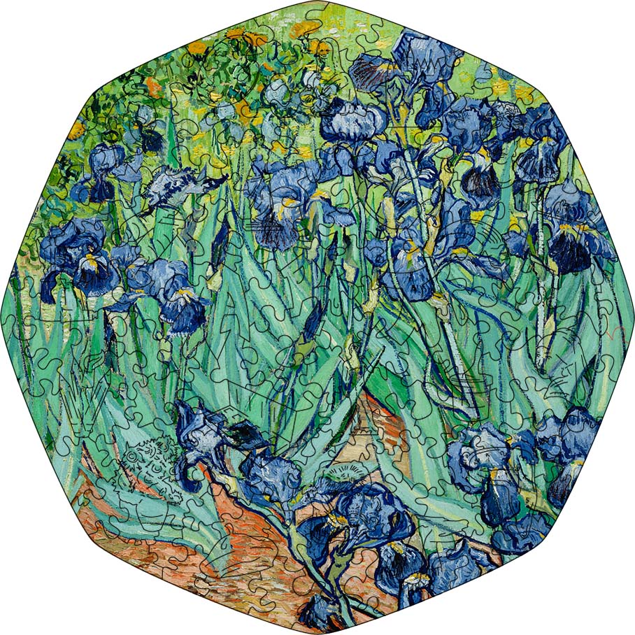 Wooden Jigsaw Puzzle Irises (vincent Van Gogh)