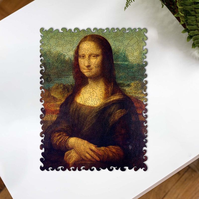 Wooden Jigsaw Puzzle Mona Lisa (leonardo Da Vinci)