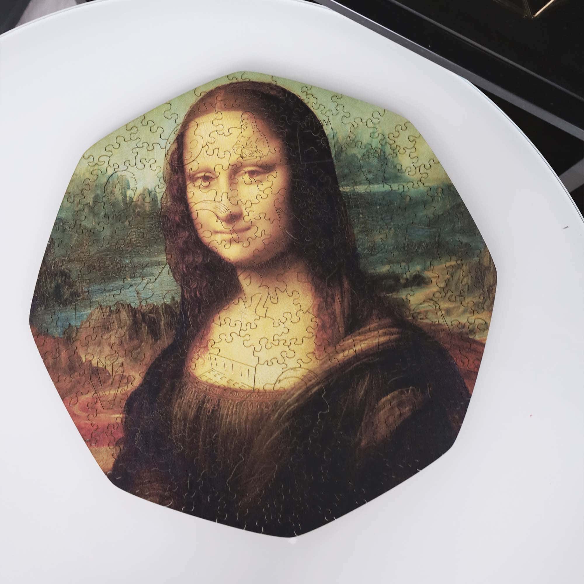 Wooden Jigsaw Puzzle Mona Lisa (leonardo Da Vinci)