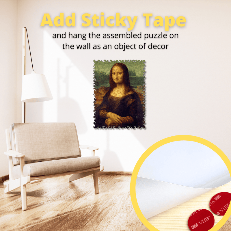 Wooden Jigsaw Puzzle Mona Lisa (leonardo Da Vinci)