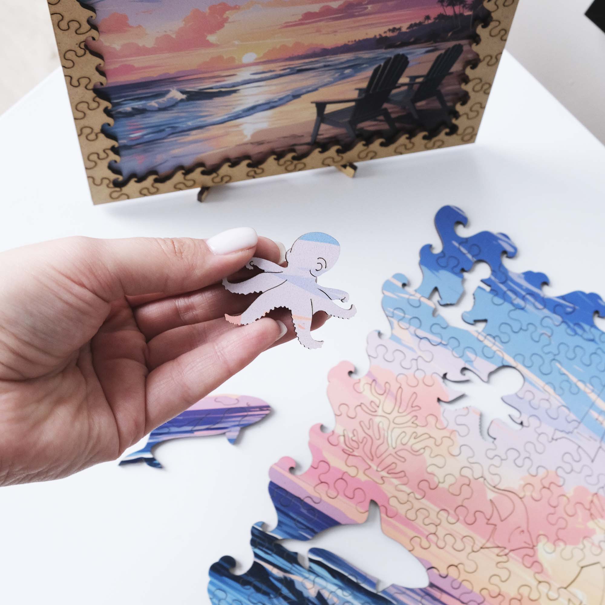 Wooden Jigsaw Puzzle Summer Beach