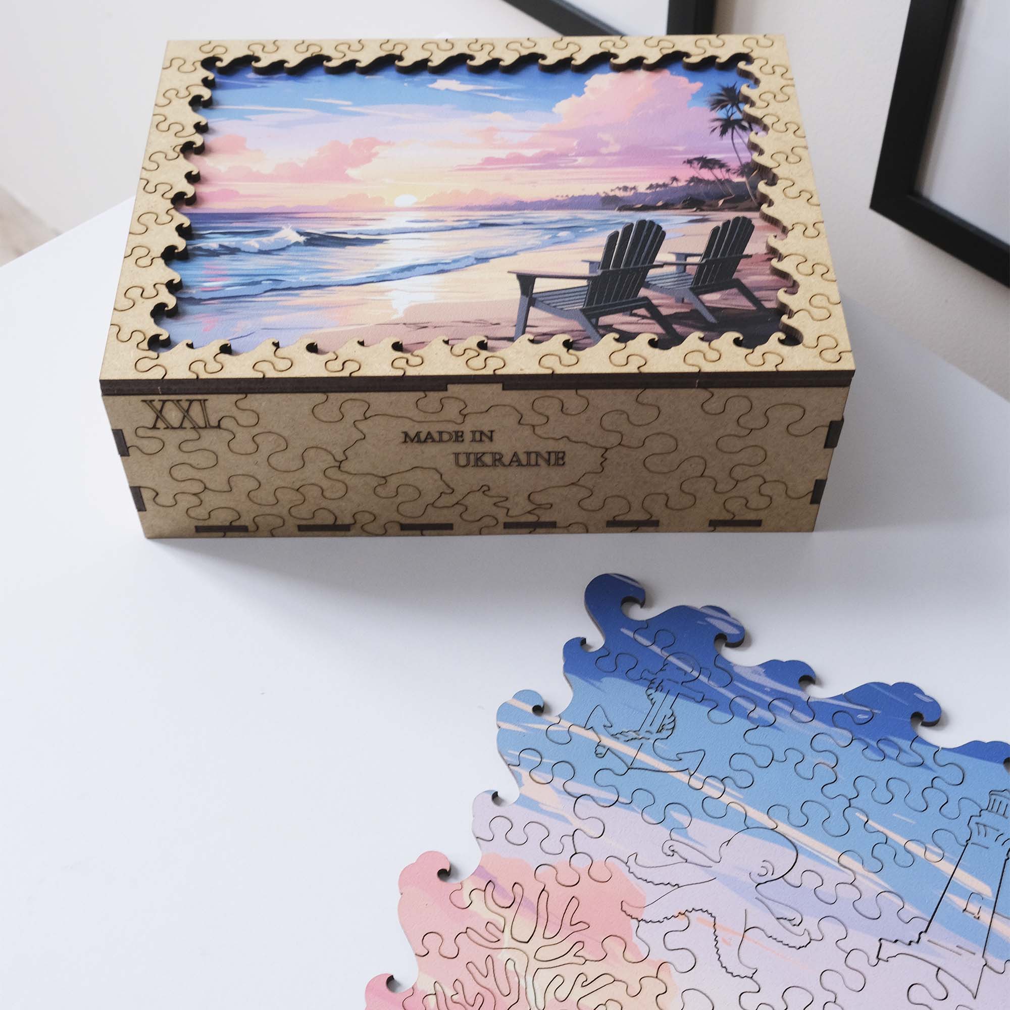Wooden Jigsaw Puzzle Summer Beach