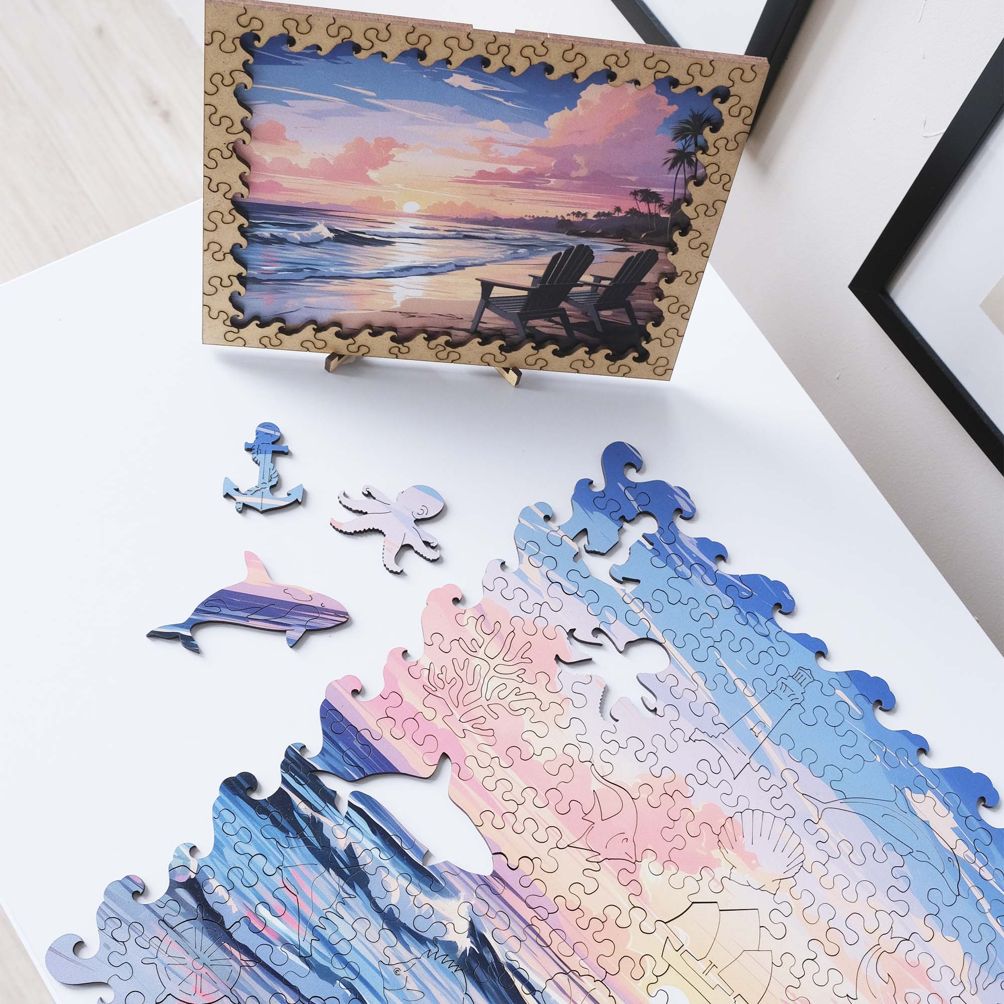 Wooden Jigsaw Puzzle Summer Beach