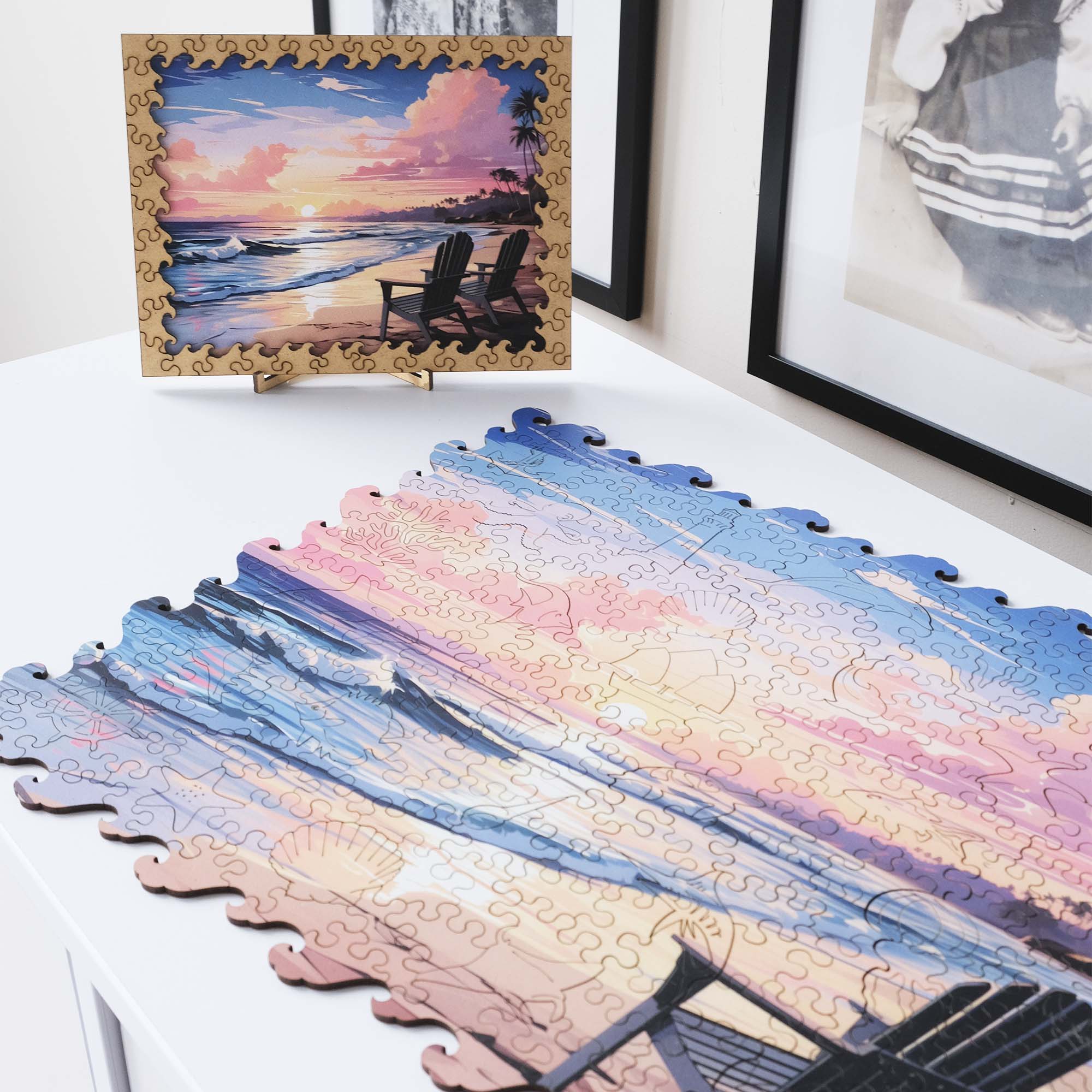 Wooden Jigsaw Puzzle Summer Beach