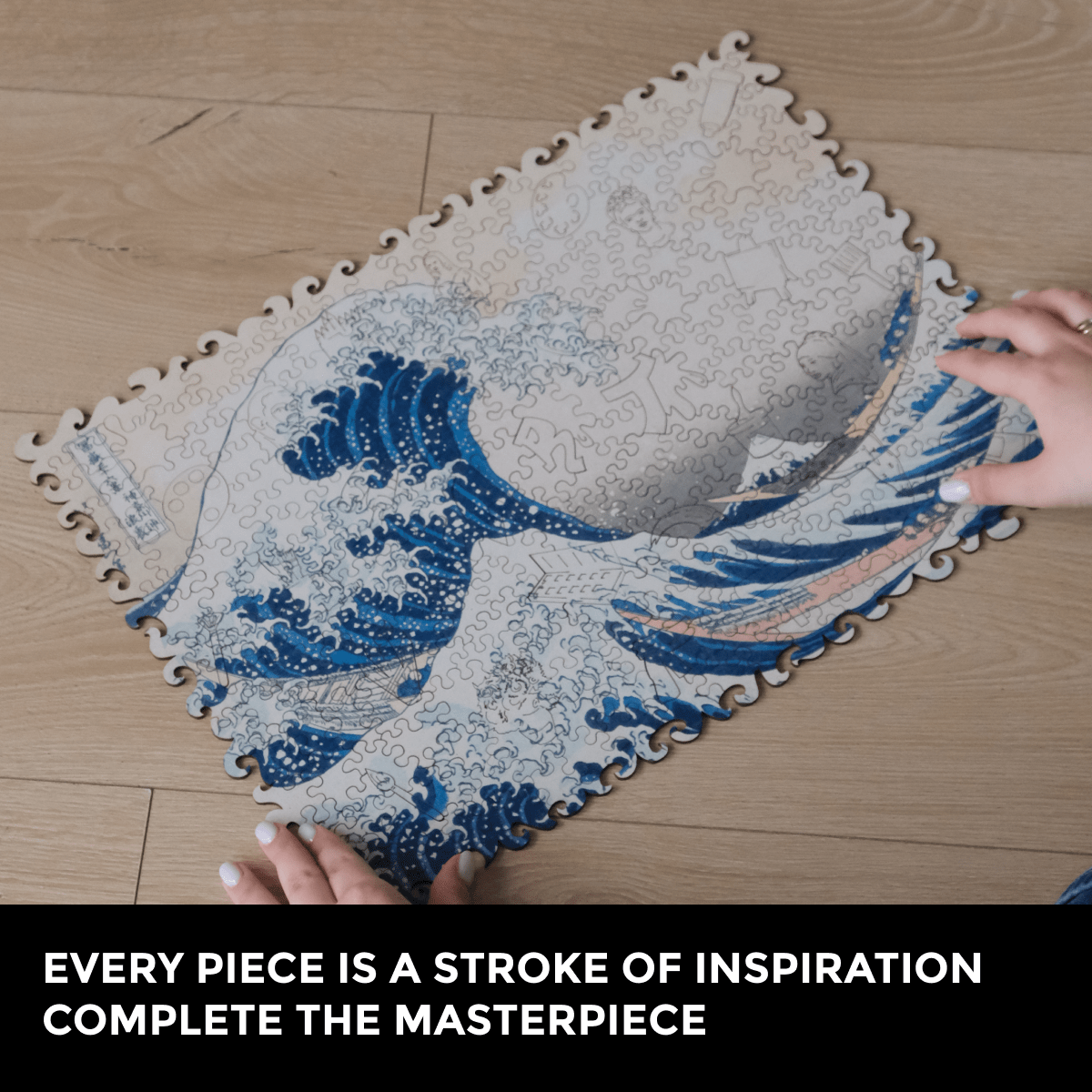 Wooden Jigsaw Puzzle The Great Wave Off Kanagawa (hokusai)