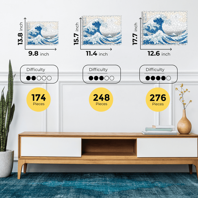 Wooden Jigsaw Puzzle The Great Wave Off Kanagawa (hokusai)
