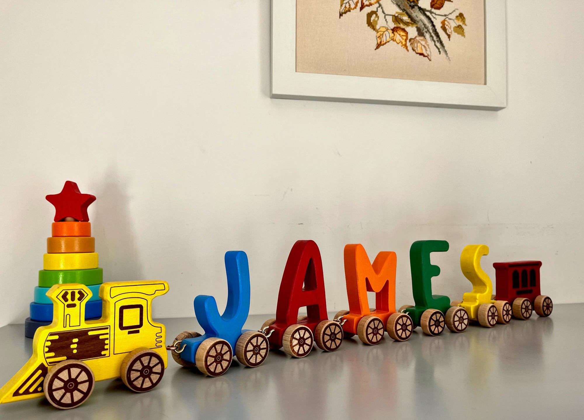 Wooden Letter Train Puzzle For Kids