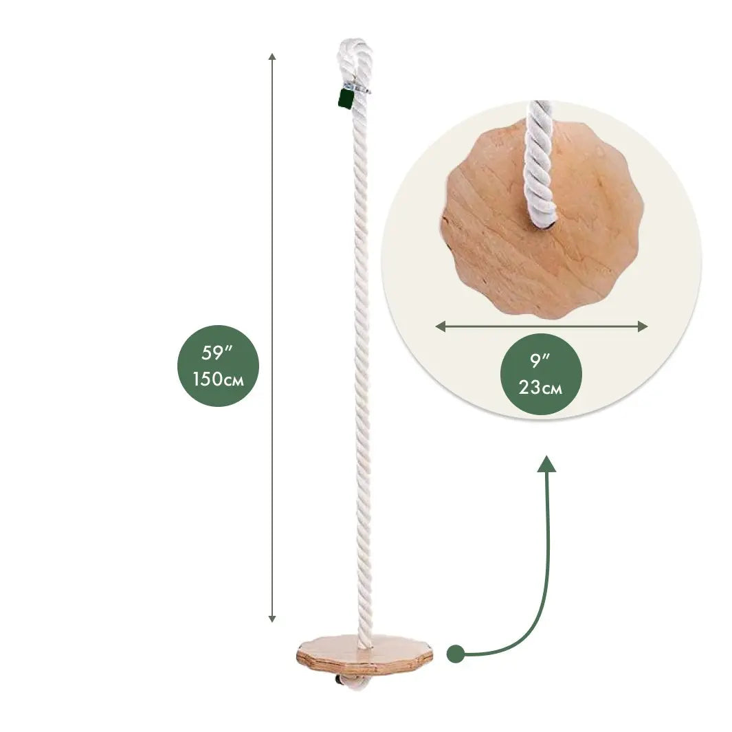 Wooden Rope Swing For Kids