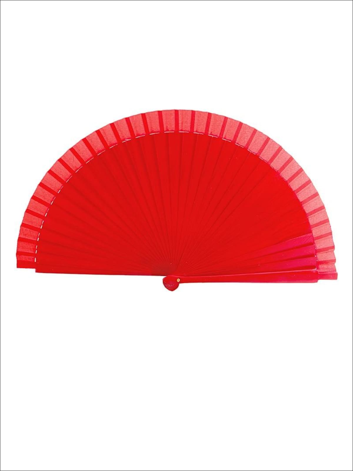 Girls Wooden Spanish Flamenco Dance Fan