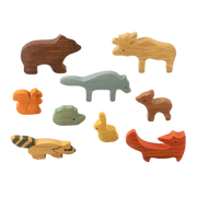 Wooden Woodland Animals Set Of 9