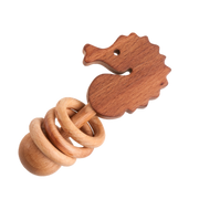 Organic Wooden Rattle-teether Seahorse
